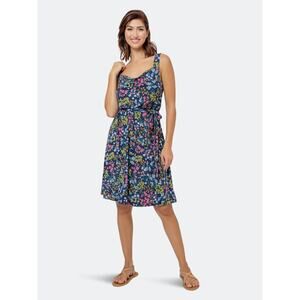 EUC Leota Women's Wildflower Isla Dress Blue Navy Floral Size Large $132